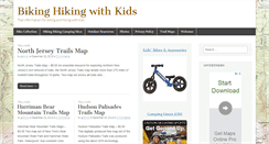 Desktop Screenshot of bikinghikingwithkids.com