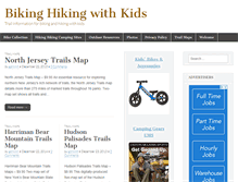 Tablet Screenshot of bikinghikingwithkids.com